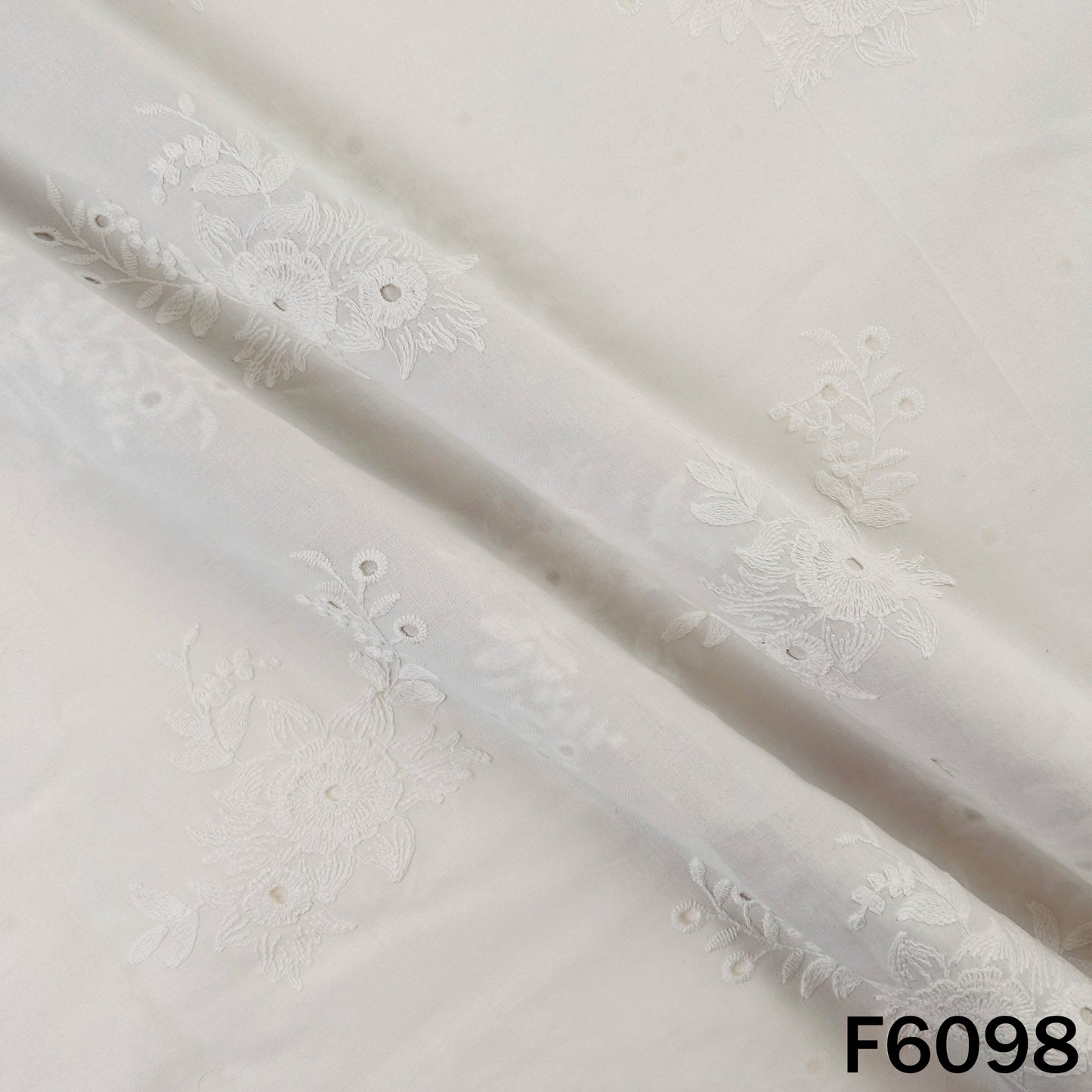 Chikankari Cotton Fabric - F6098