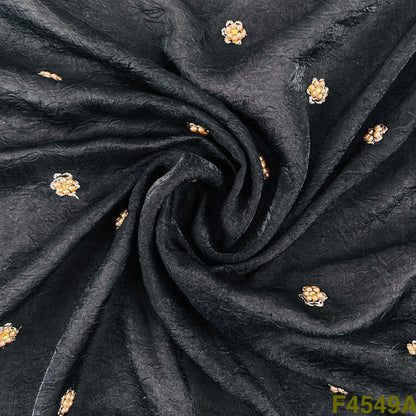 Zari Pearl Work Jimmy Choo Fabric- F4549