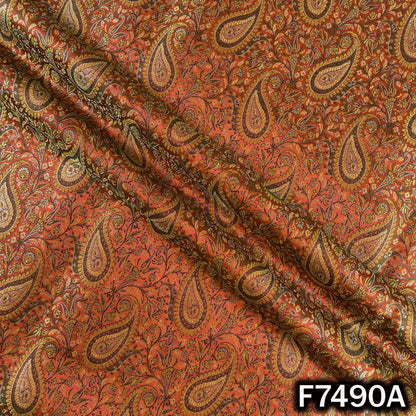 Self Jacquard Brocade Silk Fabric - F7490