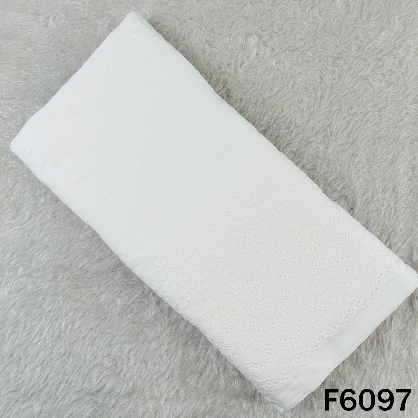 Chikankari Cotton Fabric - F6097