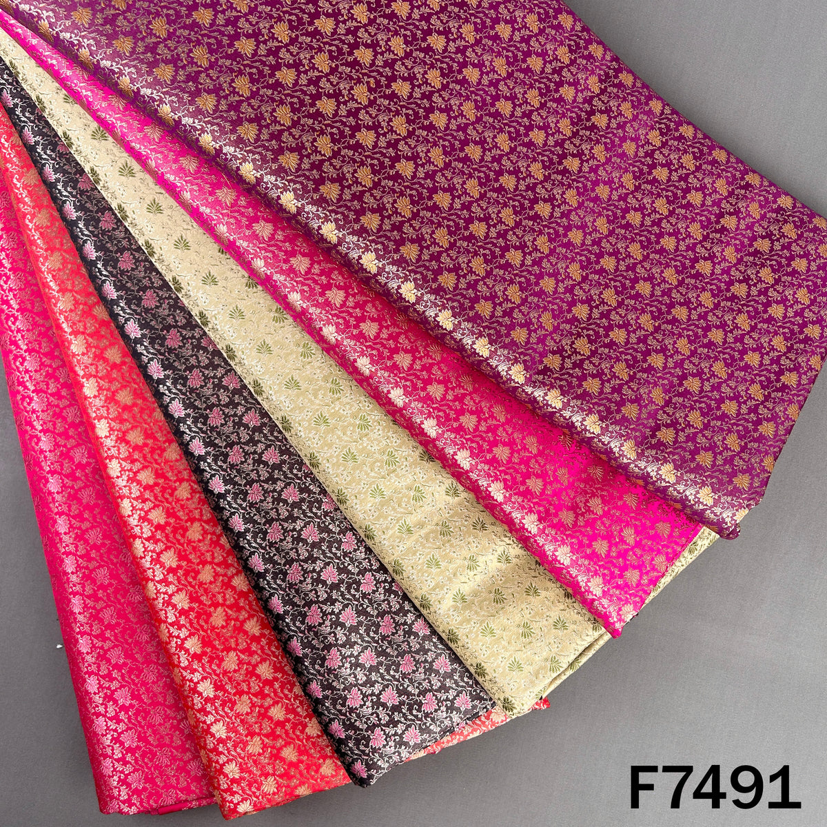 Banarasi Brocade Silk Fabric - F7491