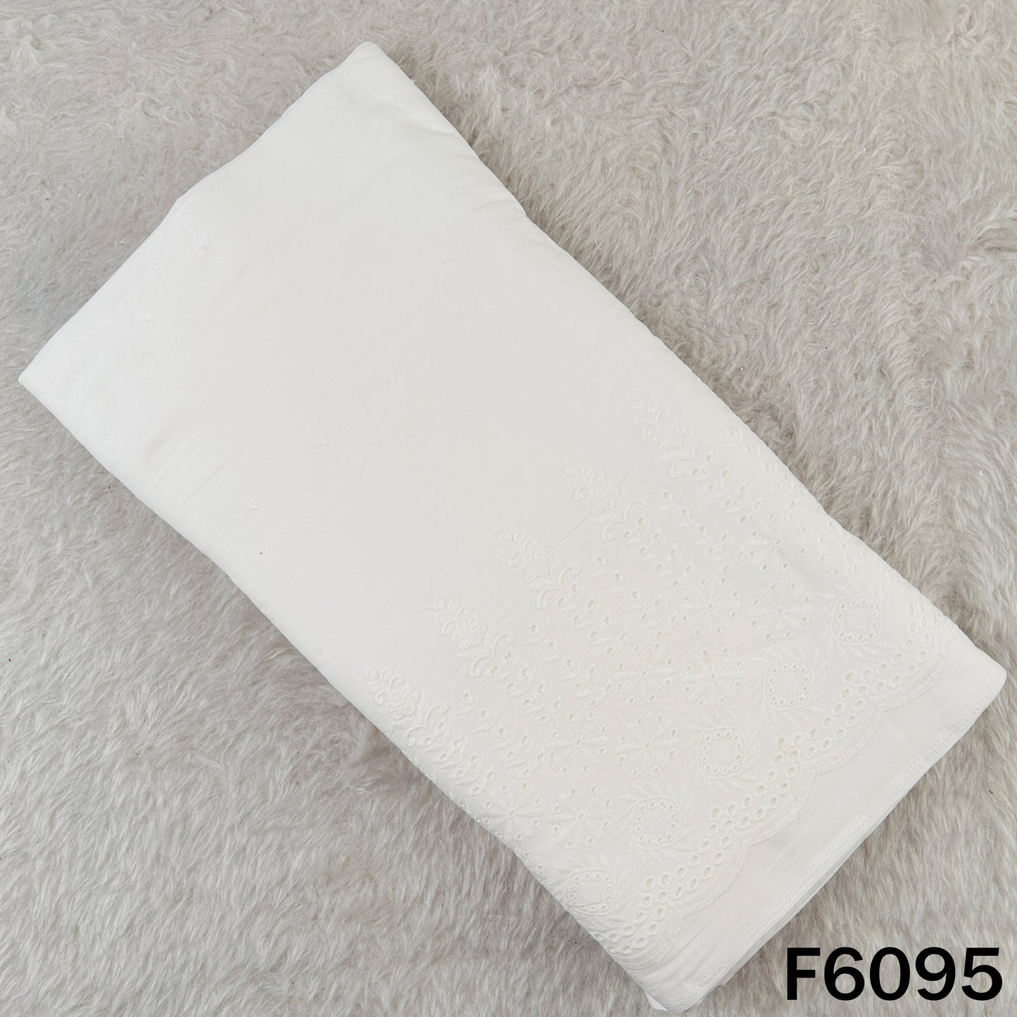 Chikankari Cotton Fabric - F6095