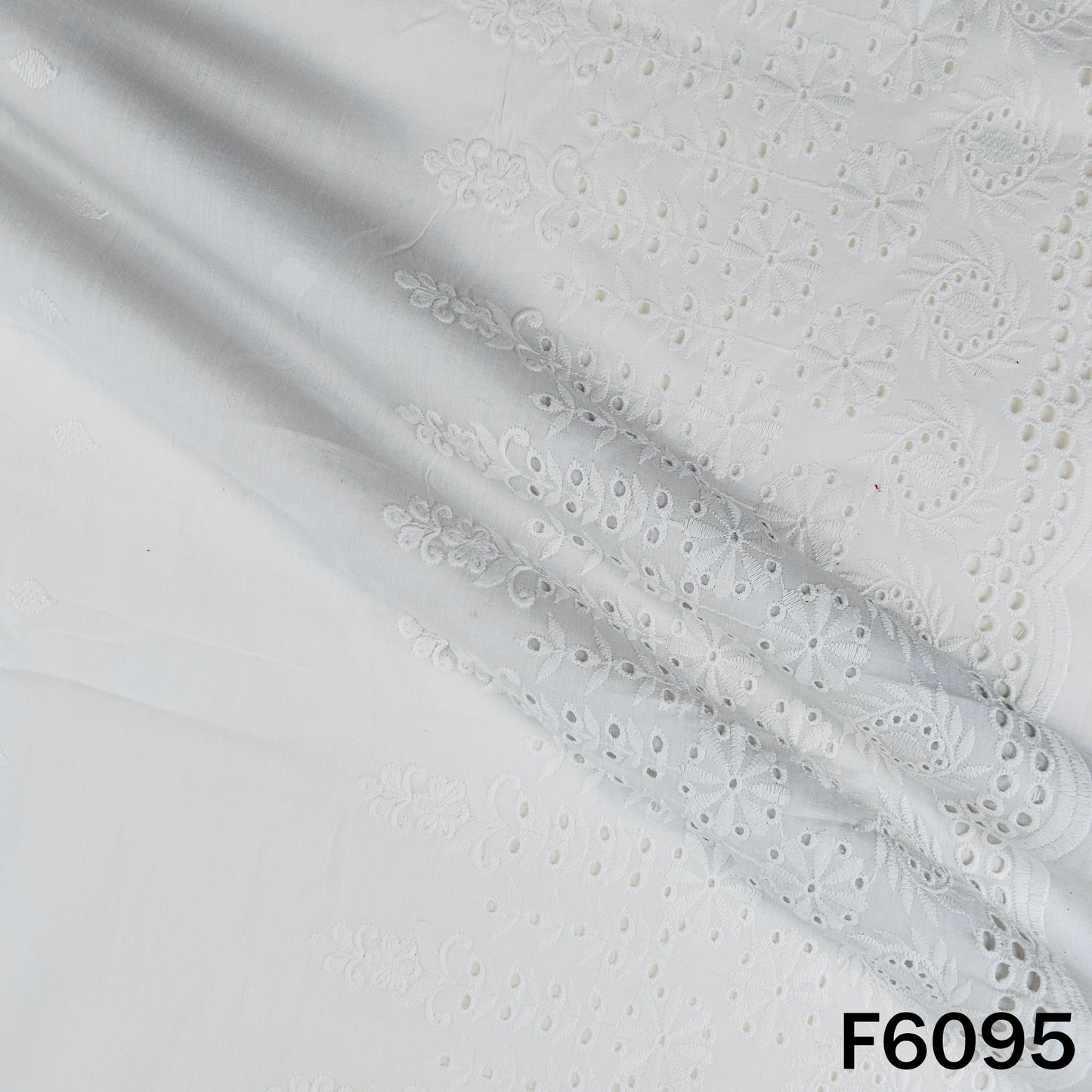 Chikankari Cotton Fabric - F6095