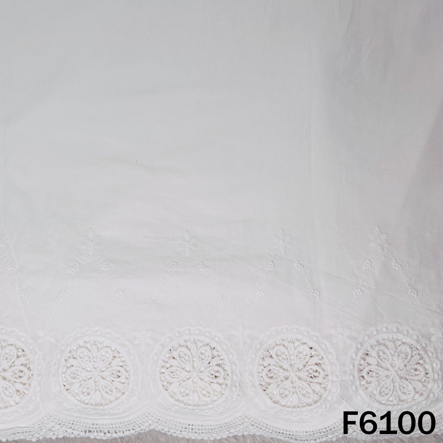 Chikankari Cotton Fabric - F6100
