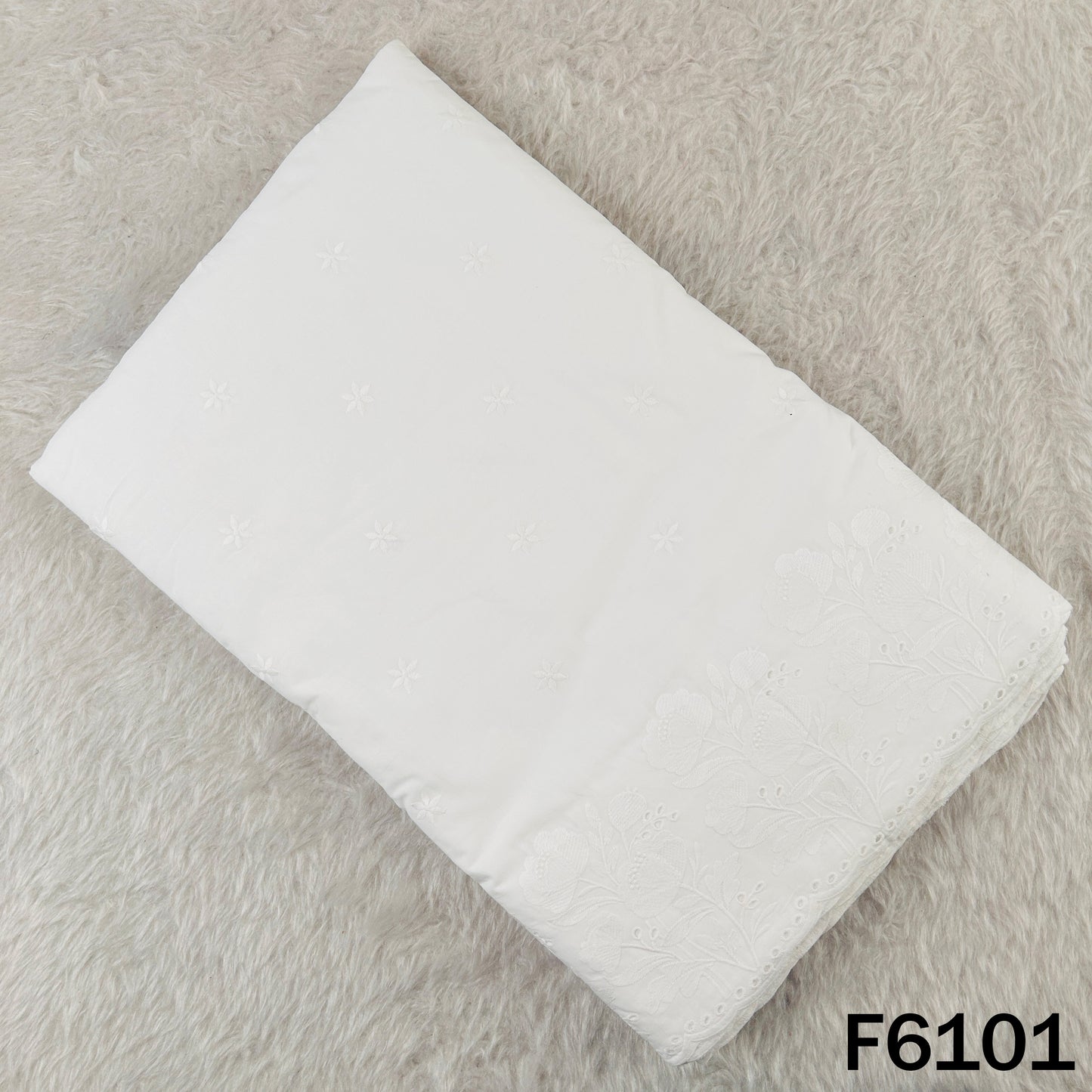 Chikankari Cotton Fabric - F6101