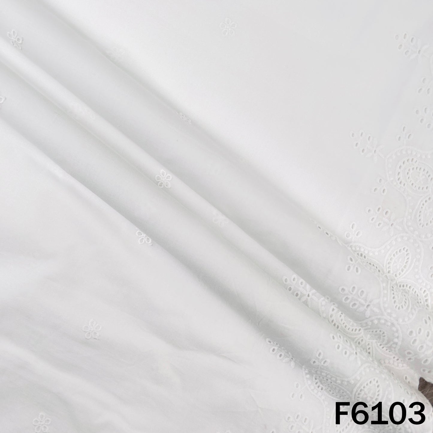 Chikankari Cotton Fabric - F6103