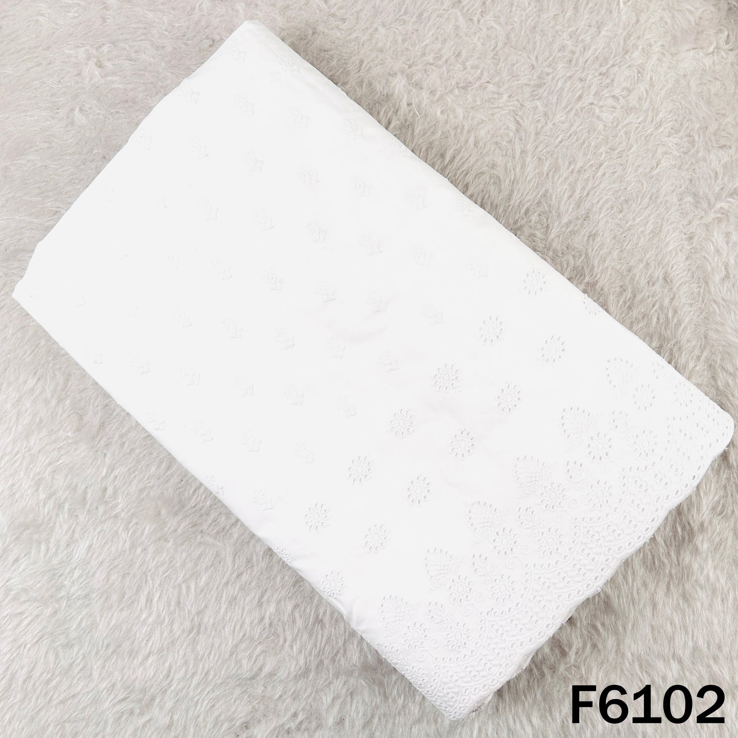 Chikankari Cotton Fabric - F6102