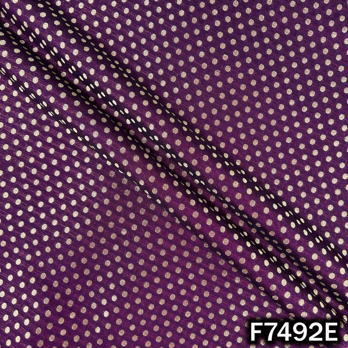 Zari Buti Brocade Fabric - F7492