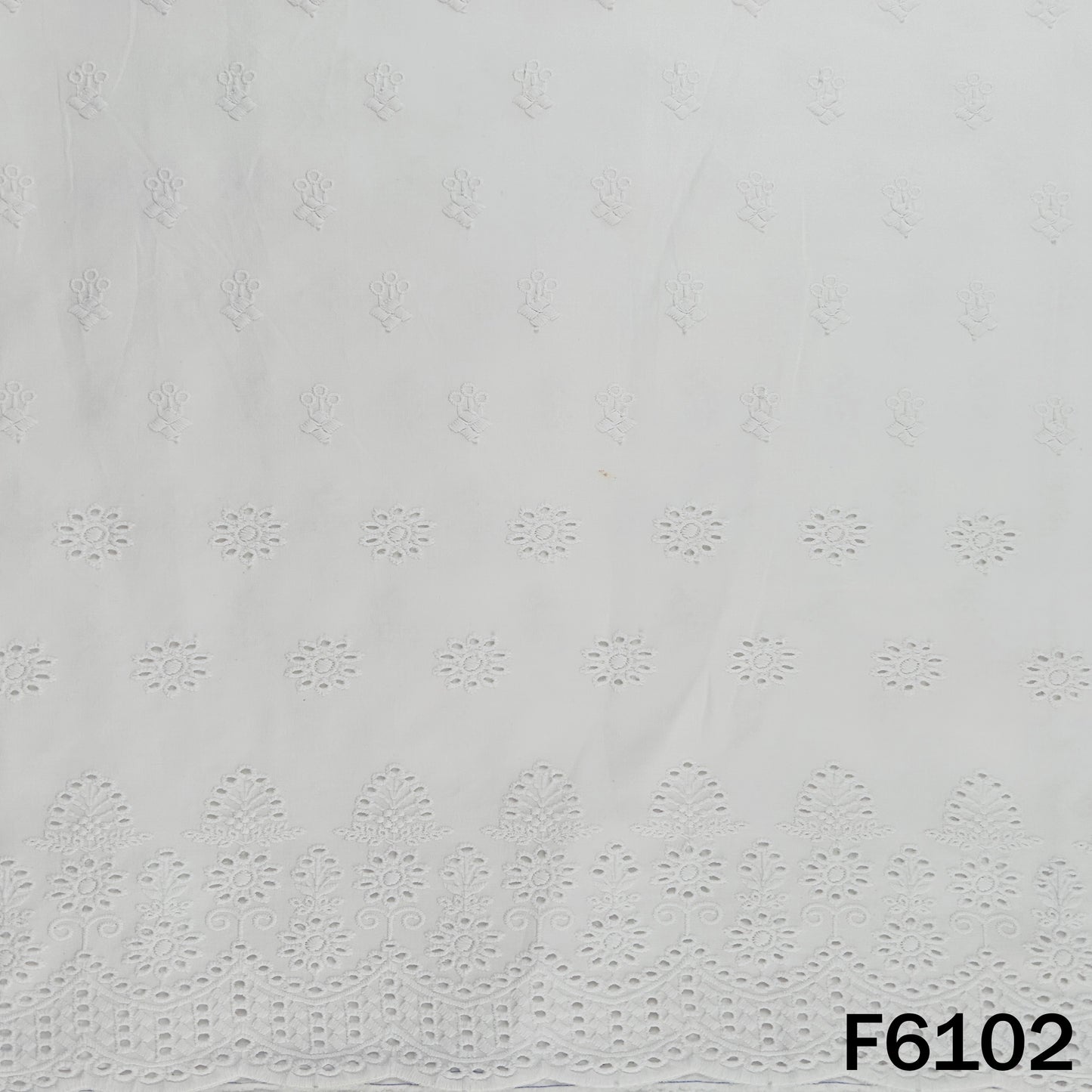 Chikankari Cotton Fabric - F6102