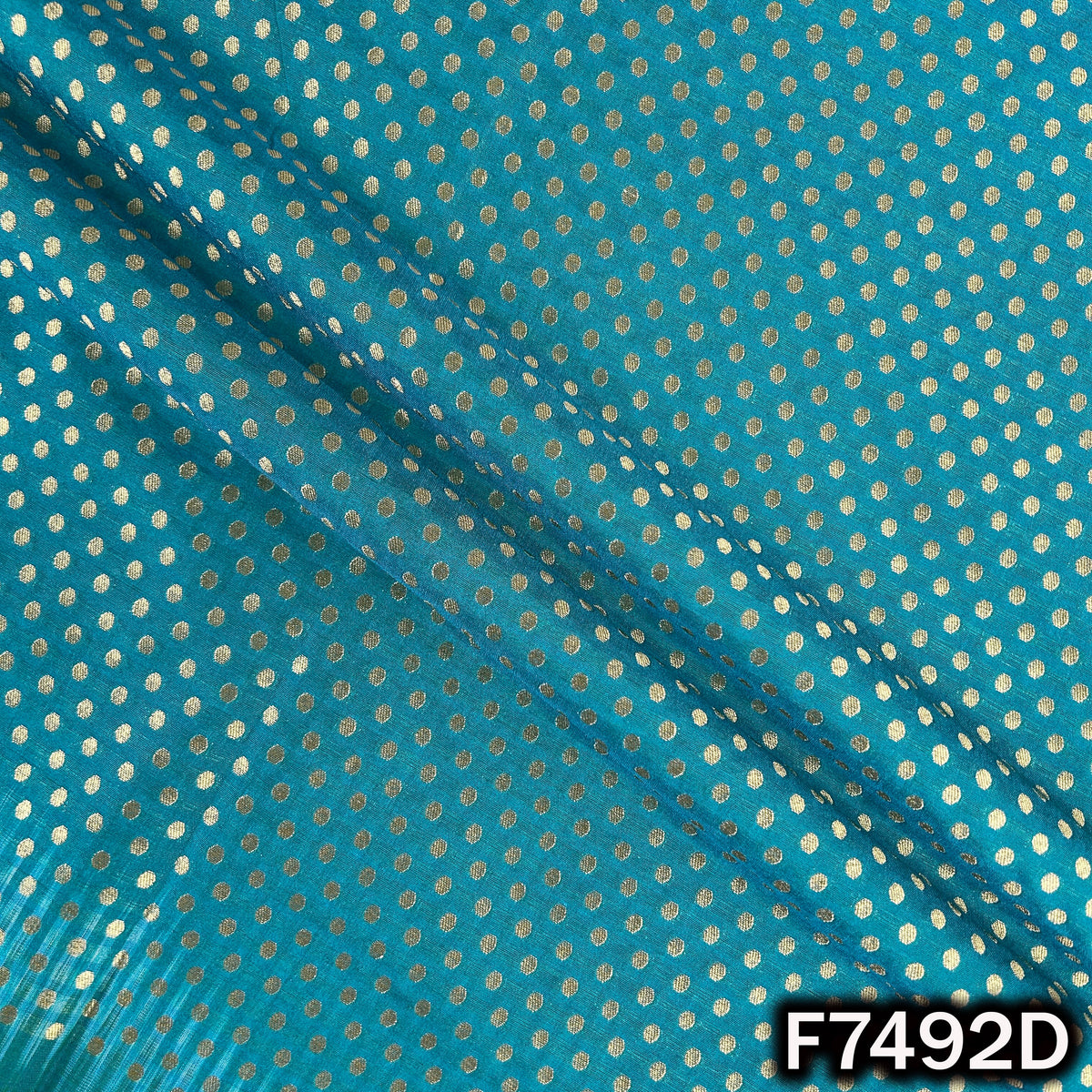 Zari Buti Brocade Fabric - F7492