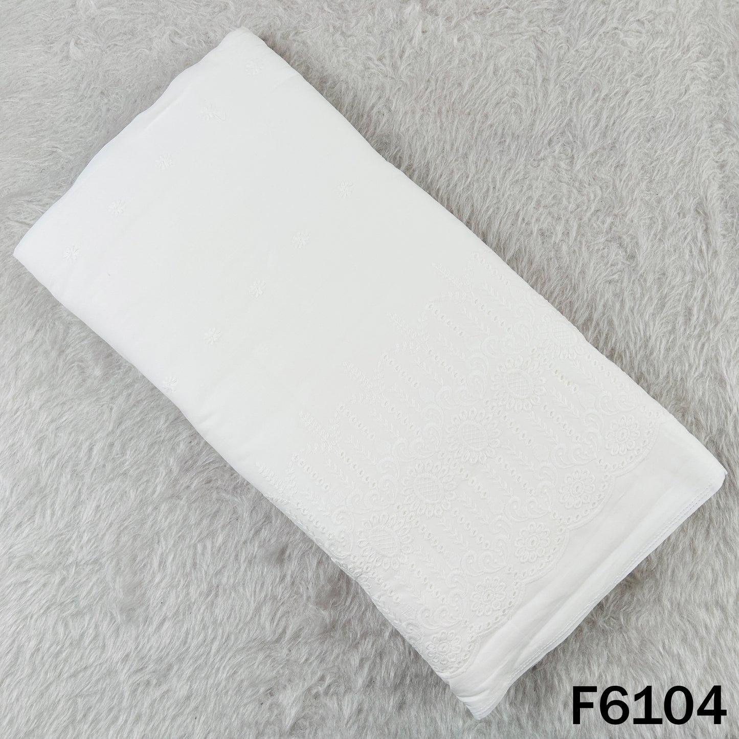 Chikankari Cotton Fabric - F6104