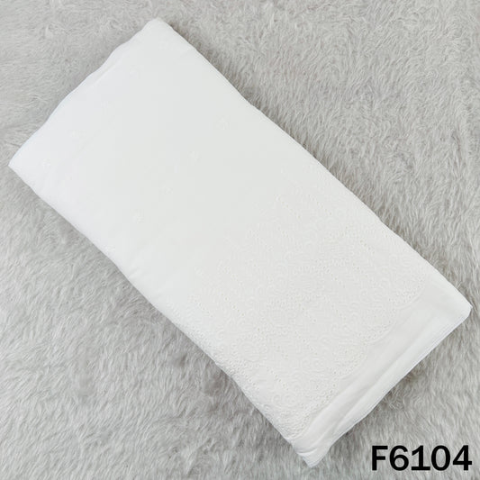 Chikankari Cotton Fabric - F6104