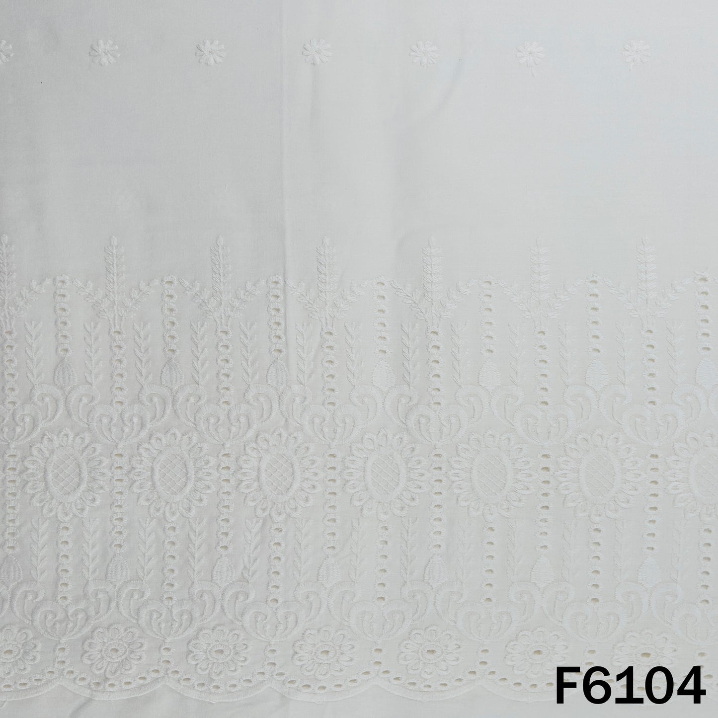 Chikankari Cotton Fabric - F6104
