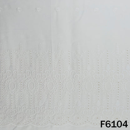 Chikankari Cotton Fabric - F6104