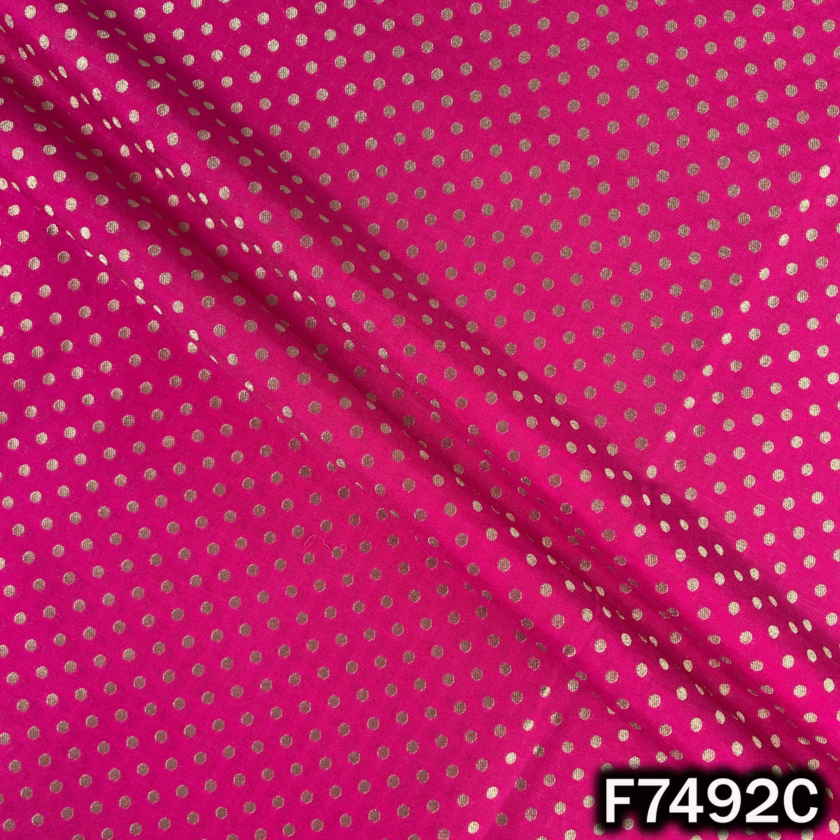 Zari Buti Brocade Fabric - F7492
