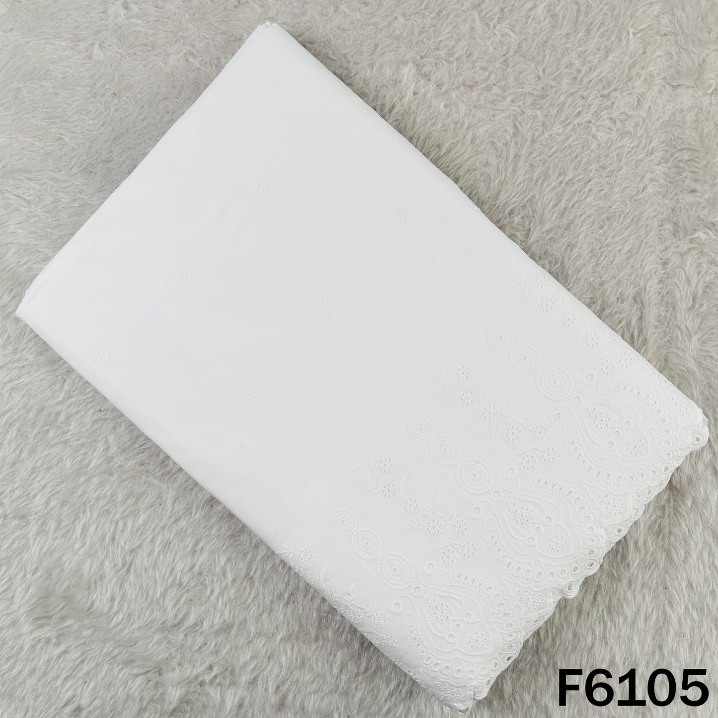 Chikankari Cotton Fabric - F6105