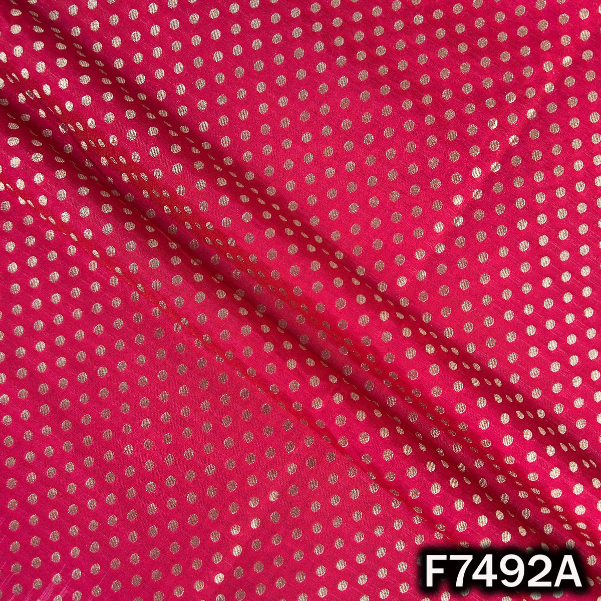 Zari Buti Brocade Fabric - F7492