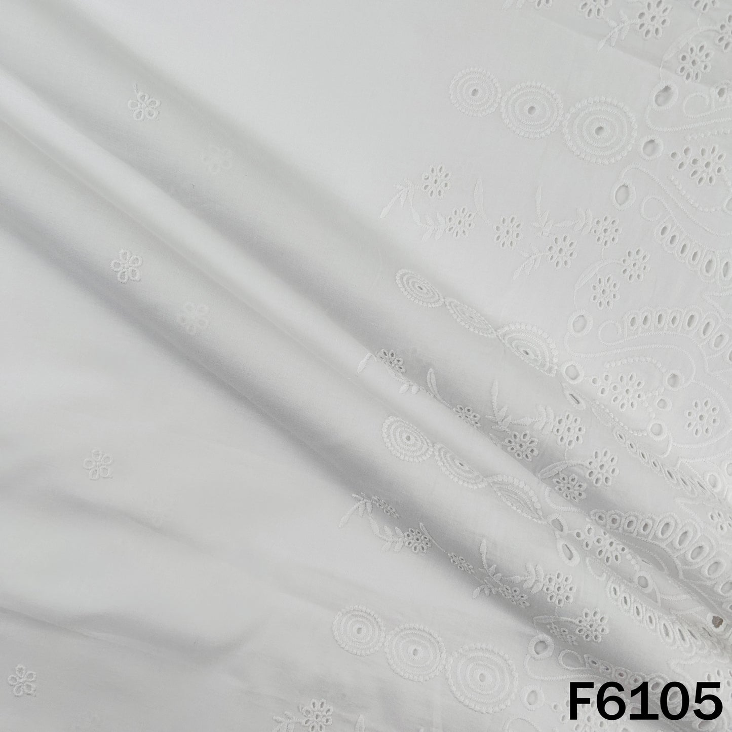 Chikankari Cotton Fabric - F6105