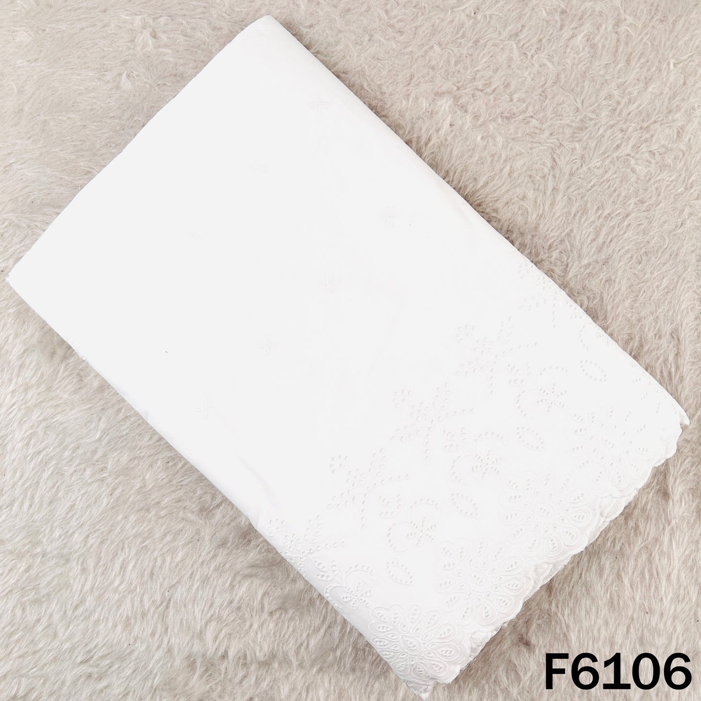 Chikankari Cotton Fabric - F6106