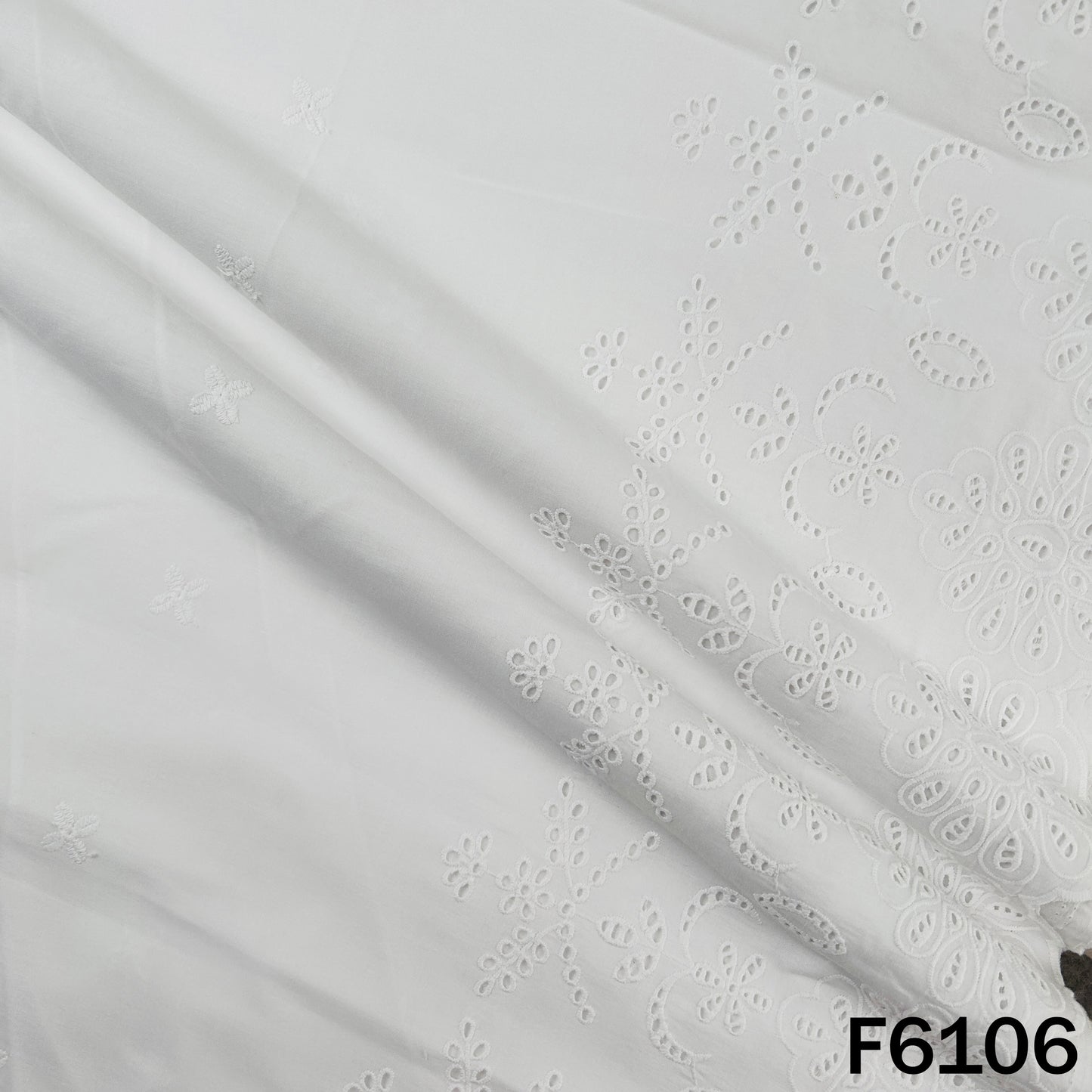 Chikankari Cotton Fabric - F6106