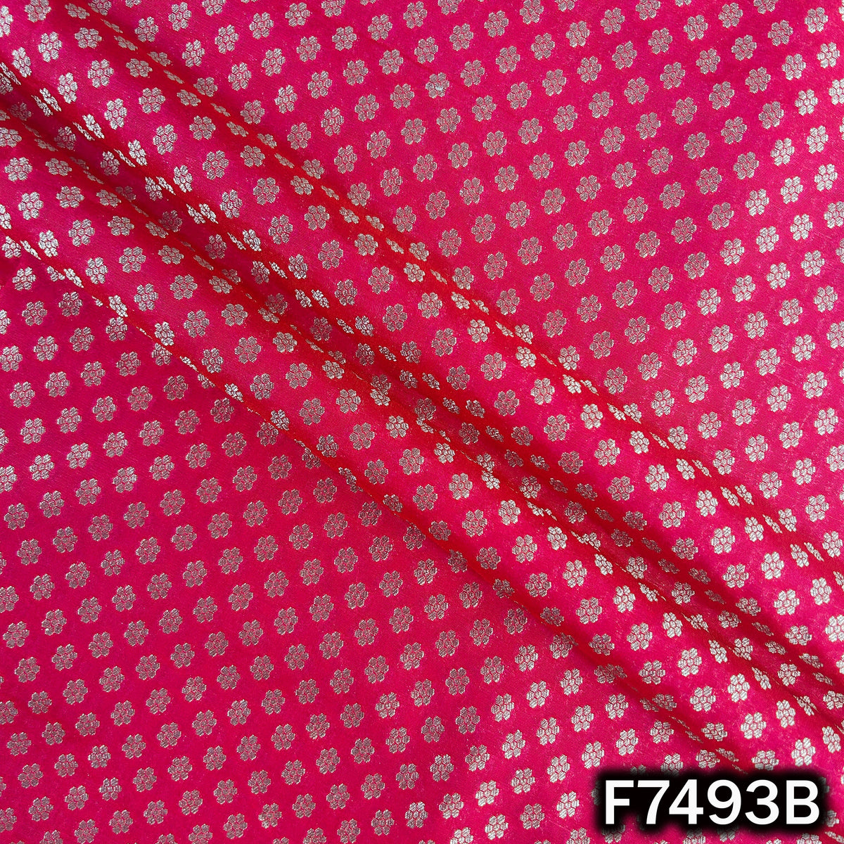 Zari Buti Brocade Fabric - F7493