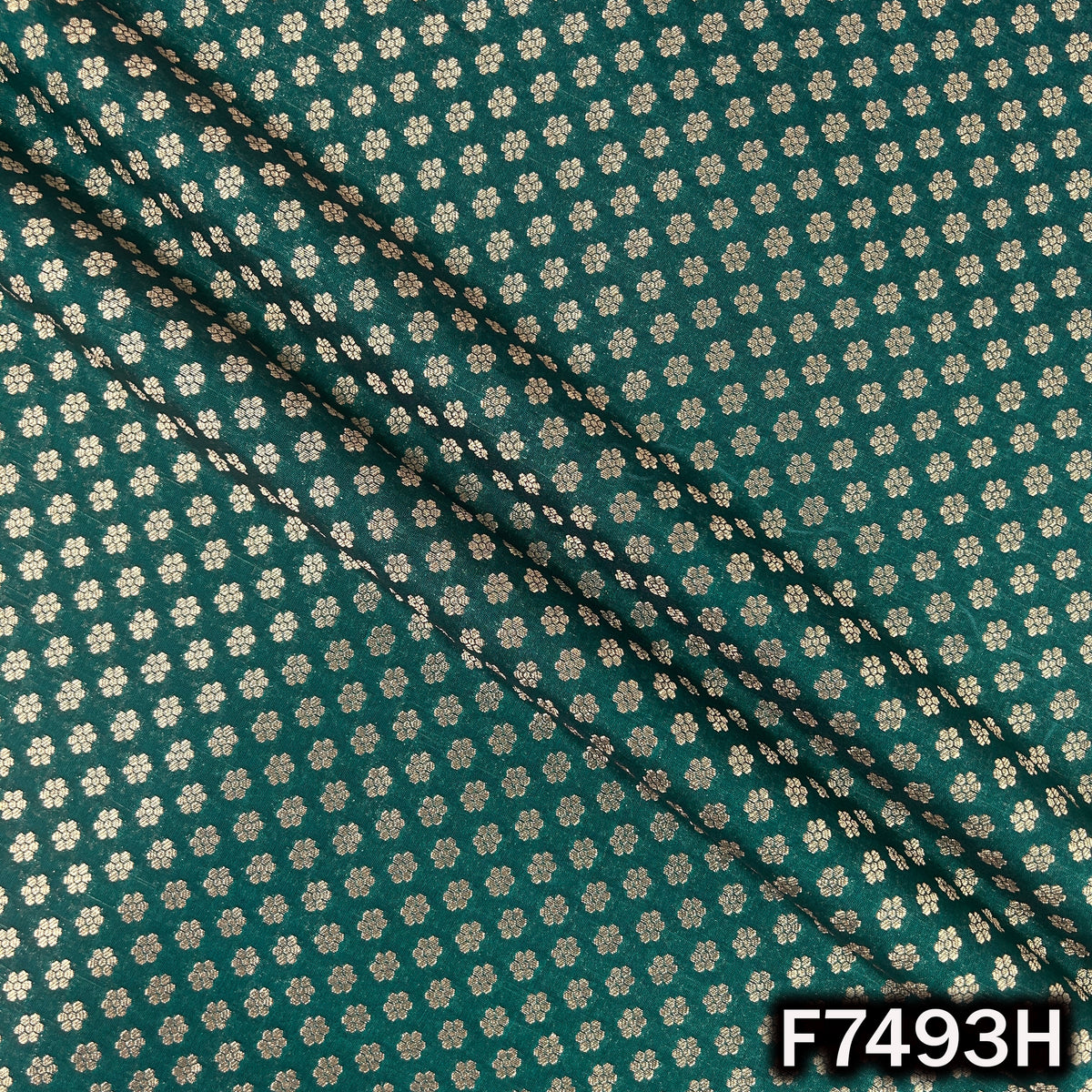 Zari Buti Brocade Fabric - F7493
