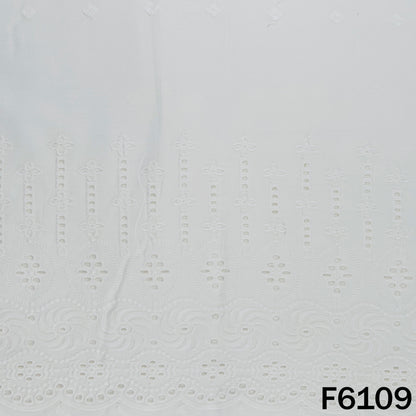 Chikankari Cotton Fabric - F6109