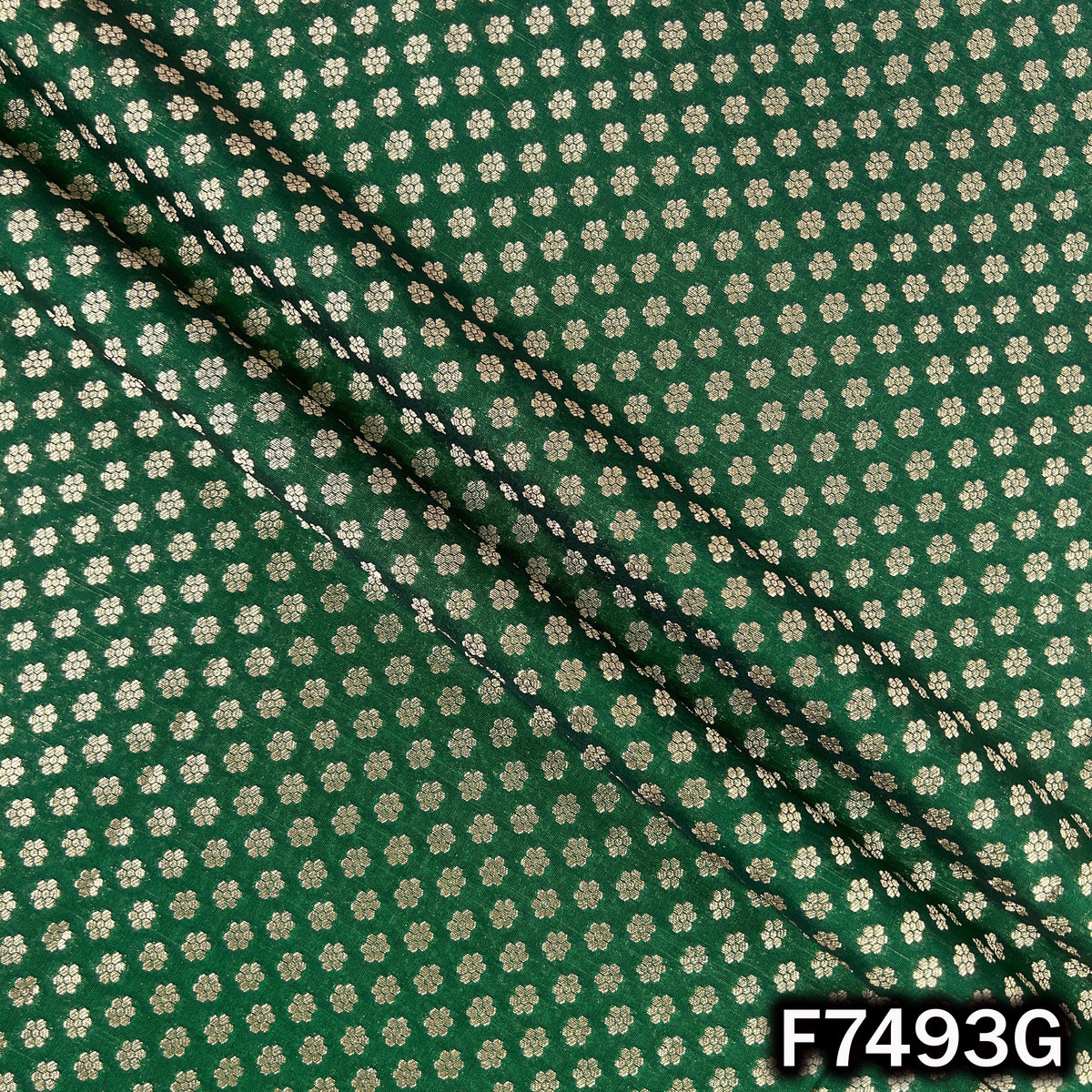 Zari Buti Brocade Fabric - F7493