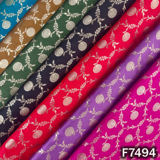 Banarasi Brocade Silk Fabric - F7494
