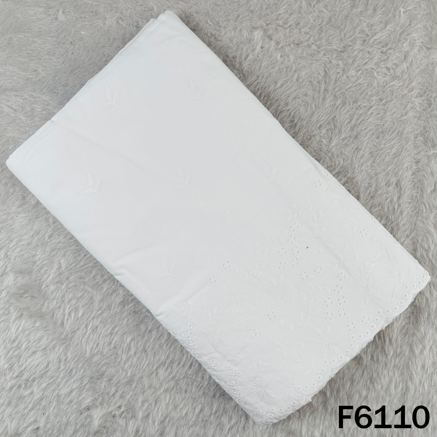 Chikankari Cotton Fabric - F6110