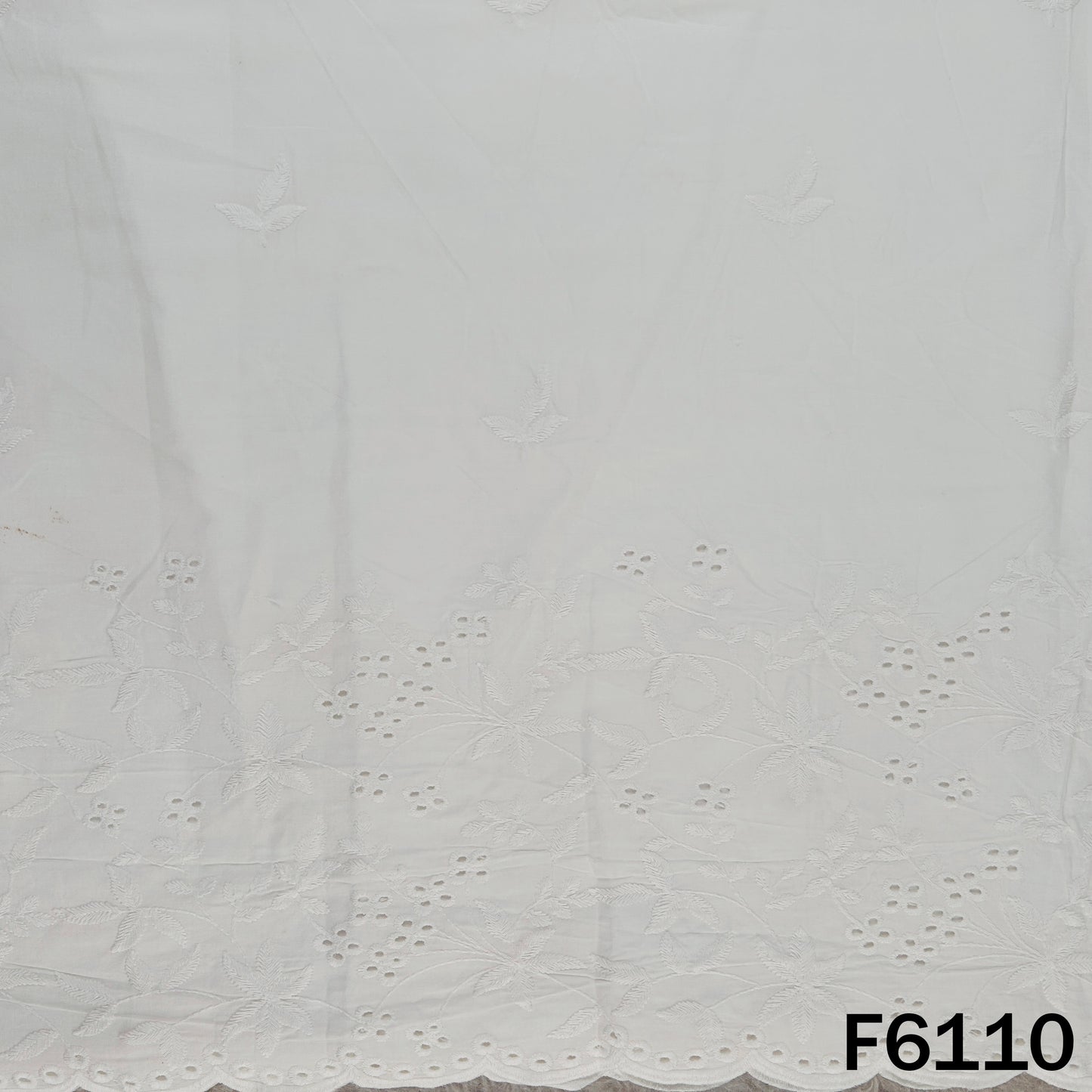 Chikankari Cotton Fabric - F6110
