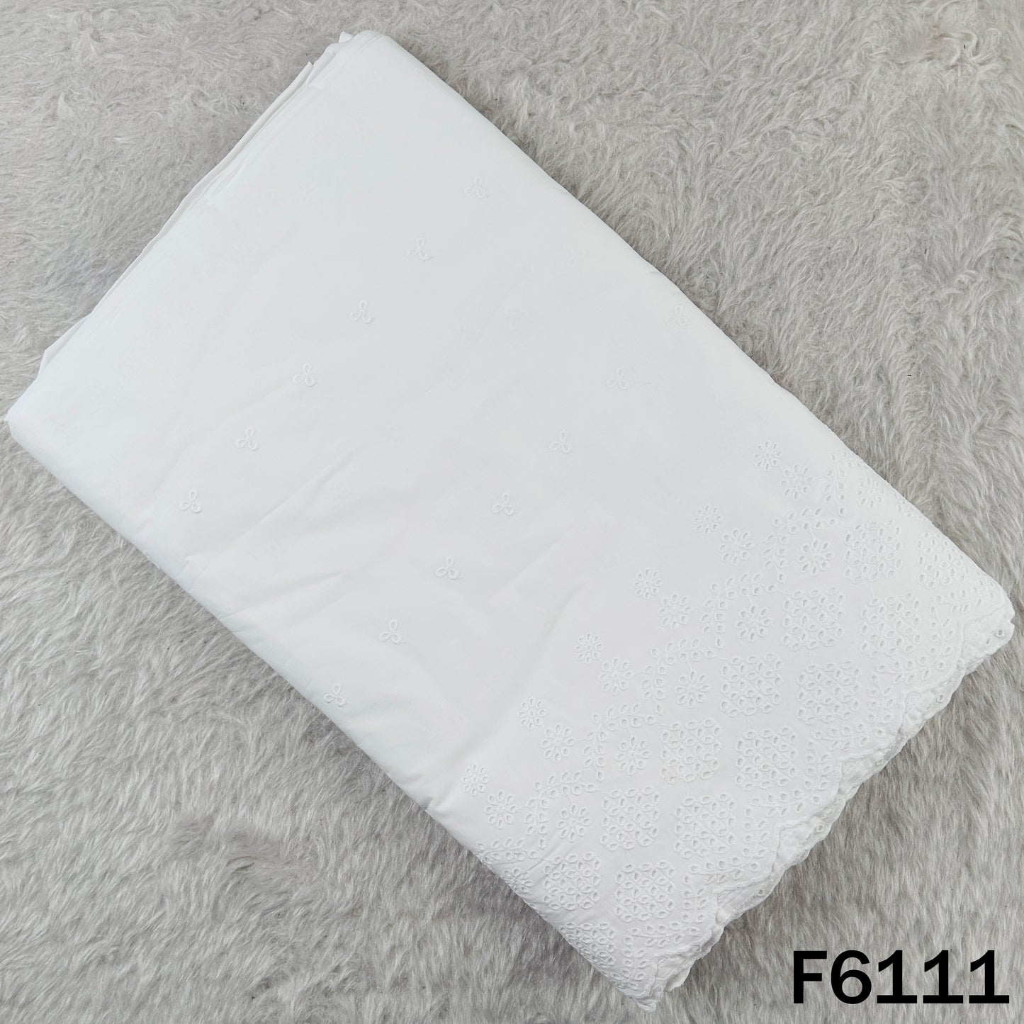 Chikankari Cotton Fabric - F6111