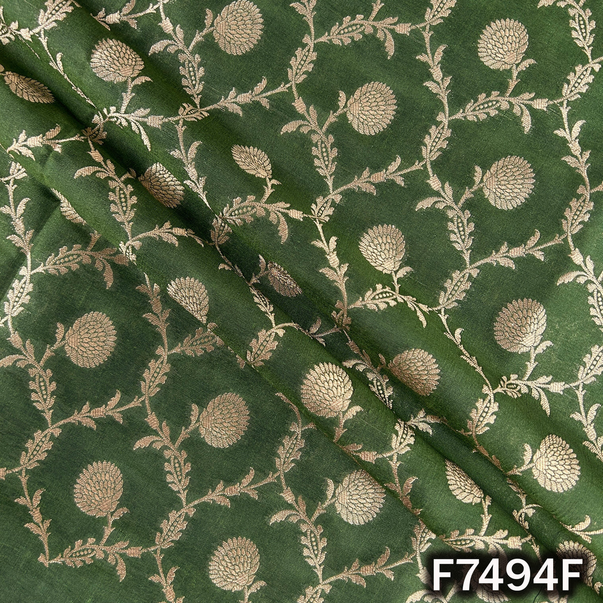Banarasi Brocade Silk Fabric - F7494