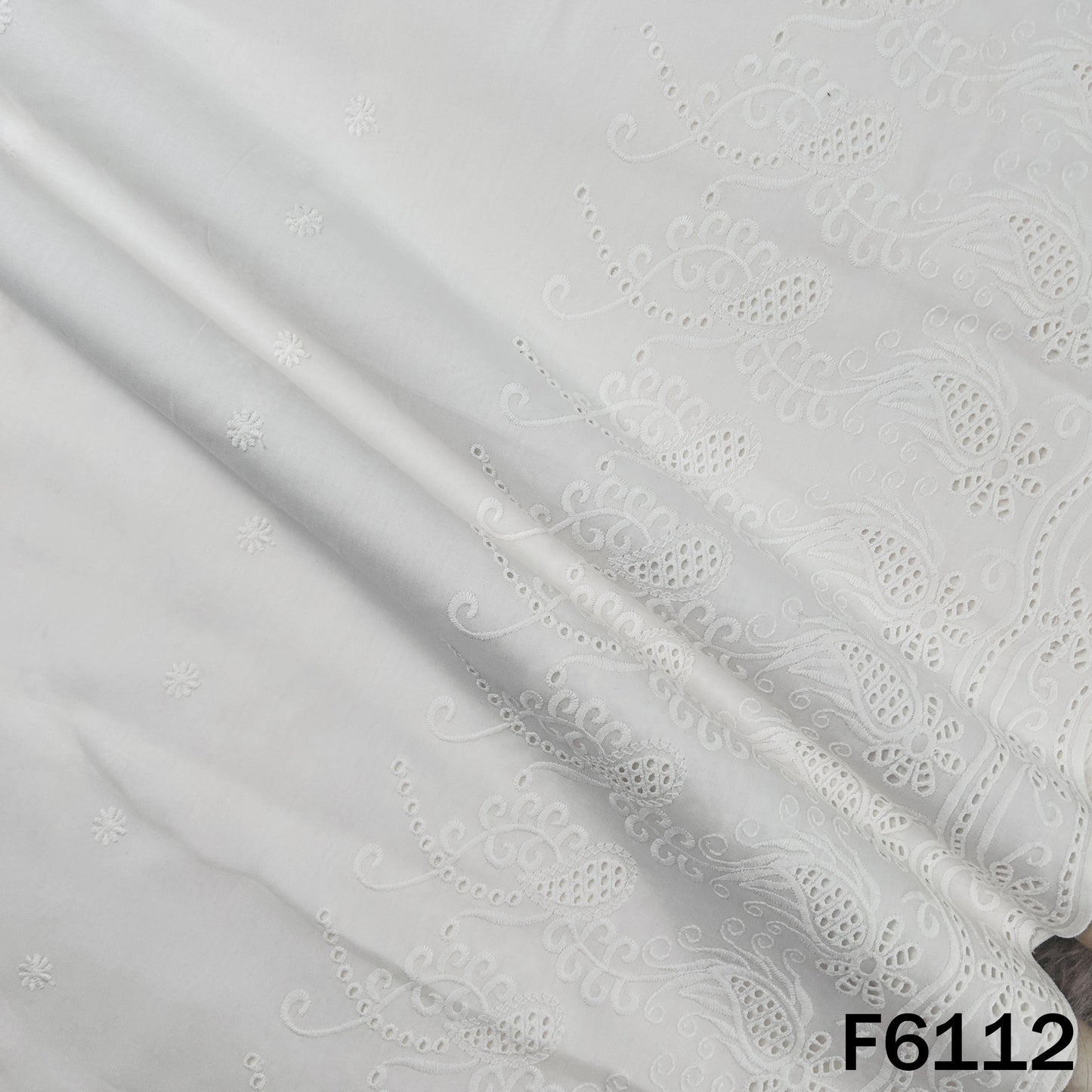 Chikankari Cotton Fabric - F6112