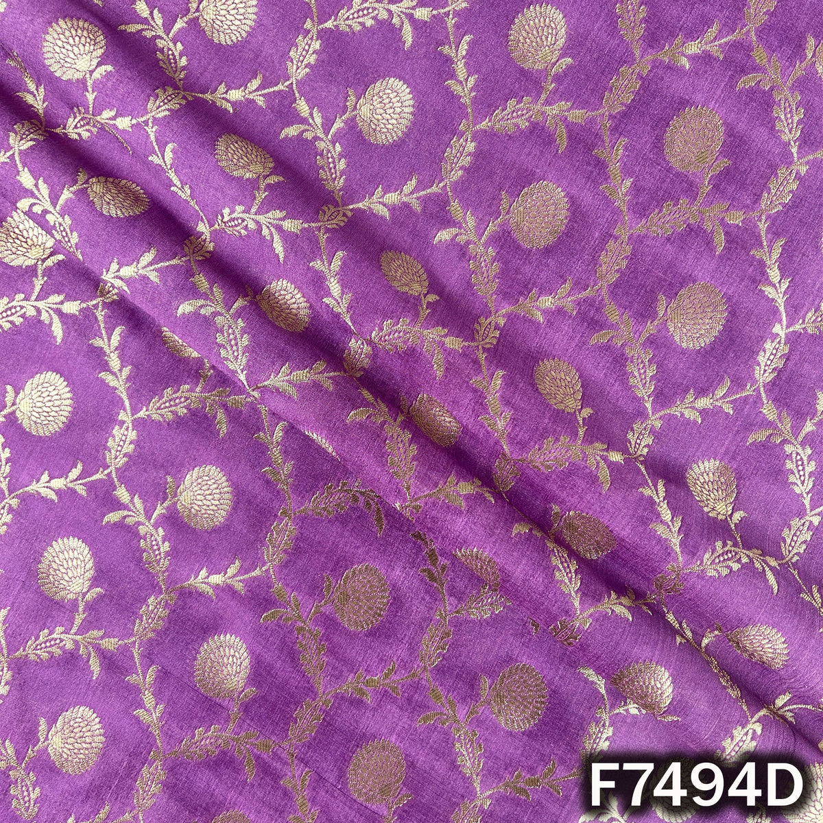 Banarasi Brocade Silk Fabric - F7494