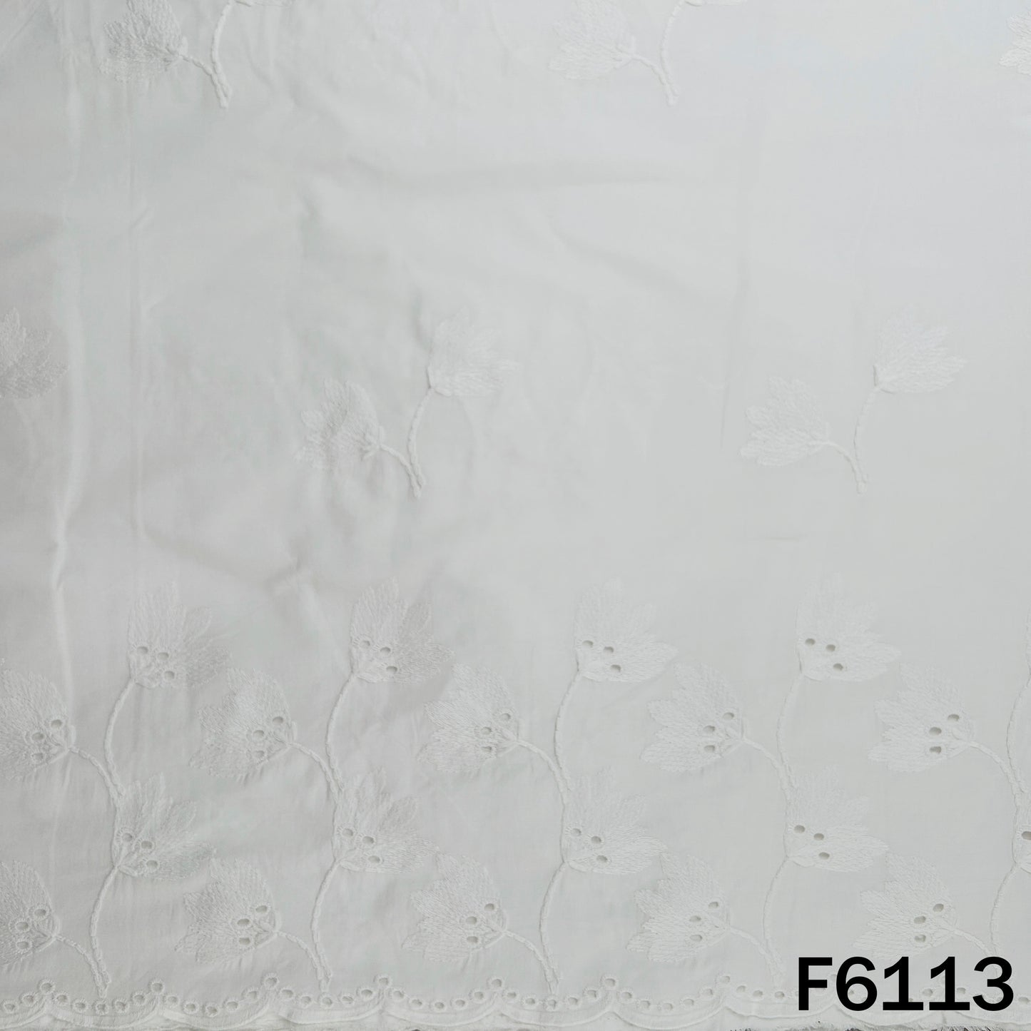 Chikankari Cotton Fabric - F6113