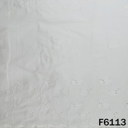 Chikankari Cotton Fabric - F6113