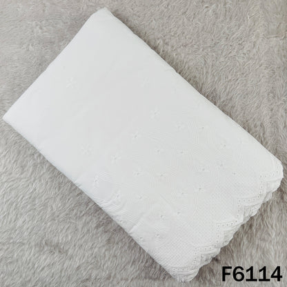 Chikankari Cotton Fabric - F6114
