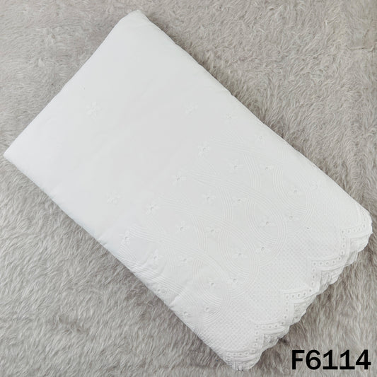 Chikankari Cotton Fabric - F6114