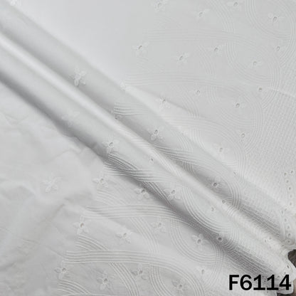 Chikankari Cotton Fabric - F6114