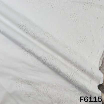 Chikankari Cotton Fabric - F6115