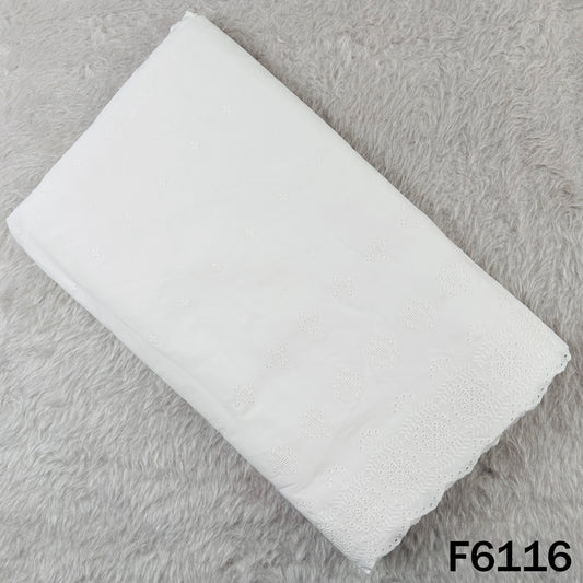 Chikankari Cotton Fabric - F6116