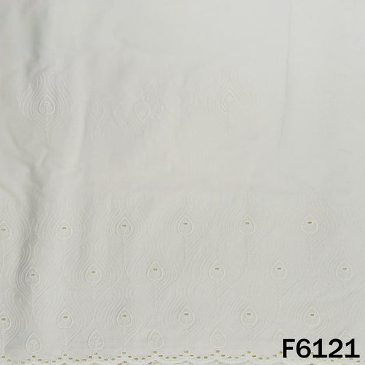 Chikankari Cotton Fabric - F6121