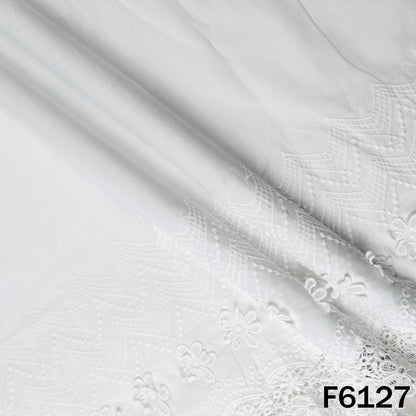 Cut Work Lace Cotton Fabric - F6127