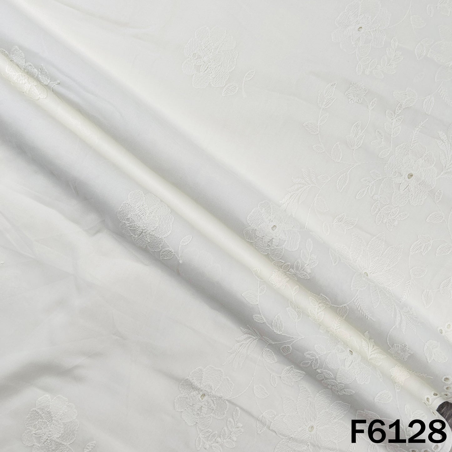 Chikankari Cotton Fabric - F6128