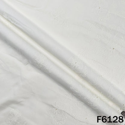 Chikankari Cotton Fabric - F6128