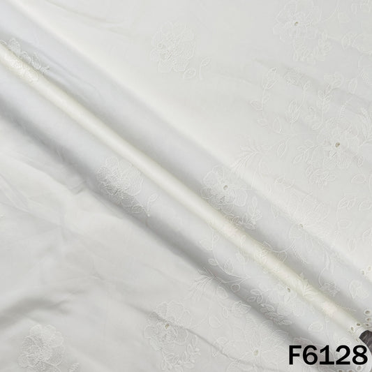 Chikankari Cotton Fabric - F6128