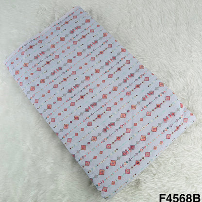 Digital Print Cambric Cotton Fabric- F4568