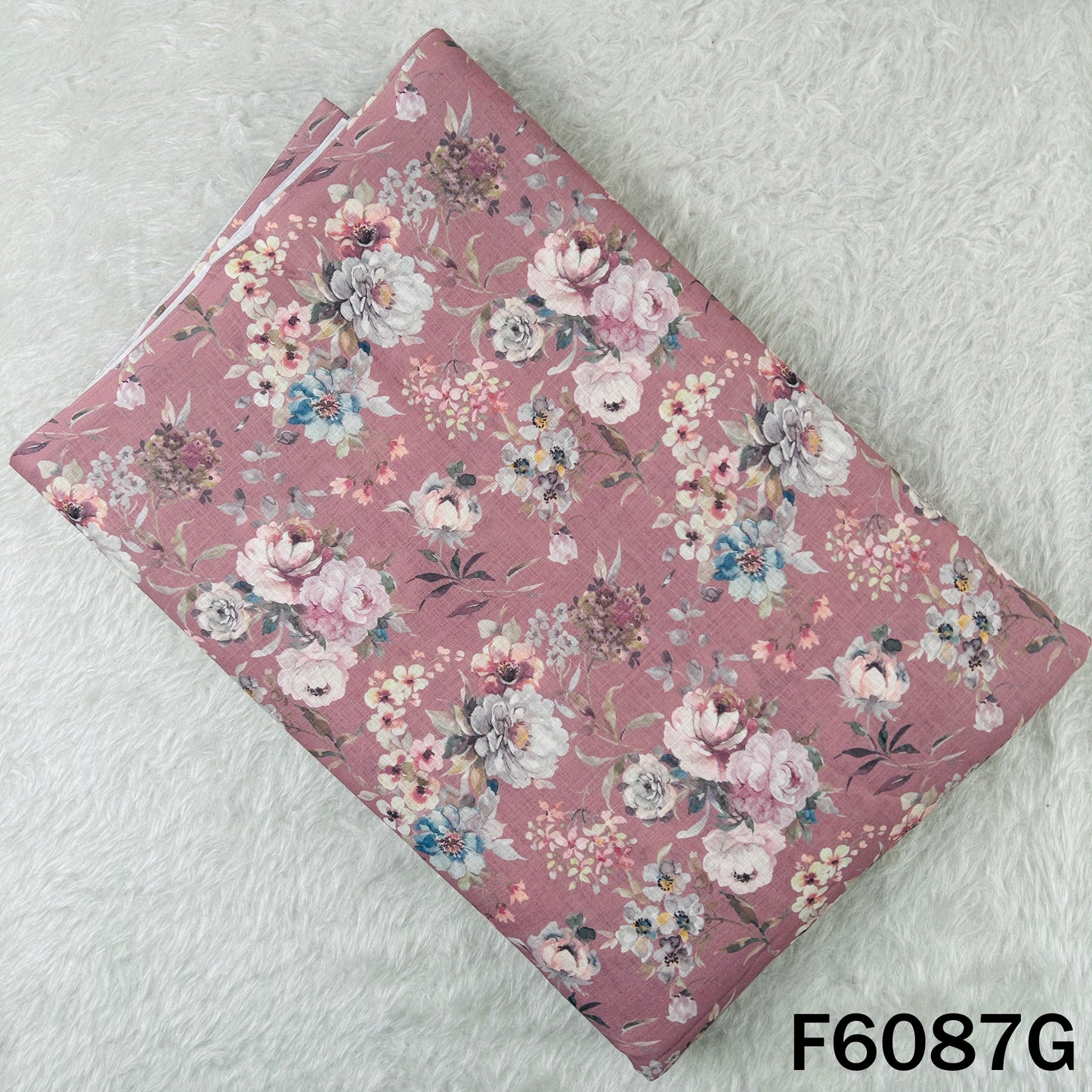 Printed Linen Cotton Fabric - F6087
