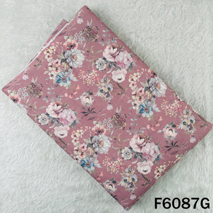 Printed Linen Cotton Fabric - F6087